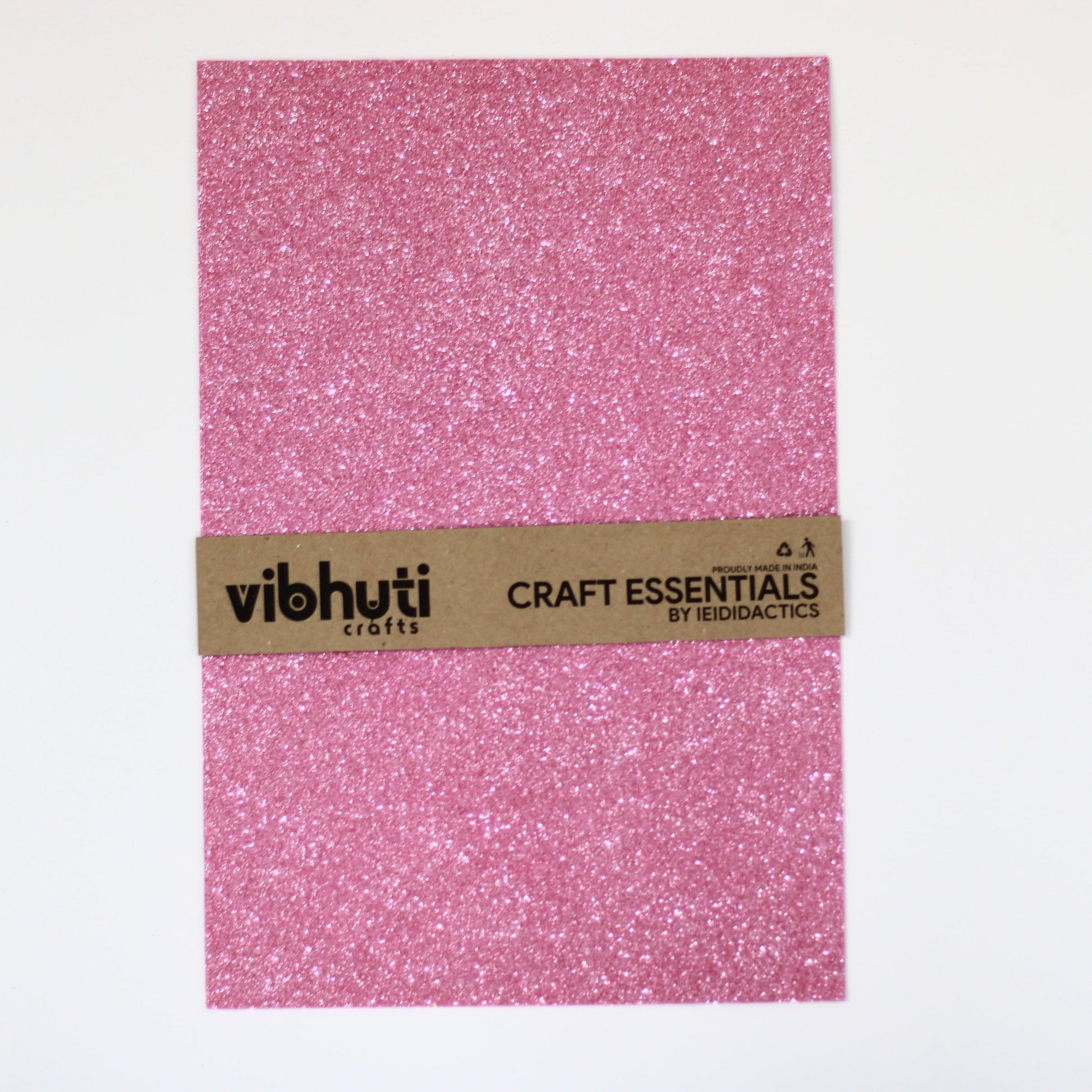 Glitter Eva Foam Sheet - A4, Pack of 10 (Single Color) Silver - MySkillShaala