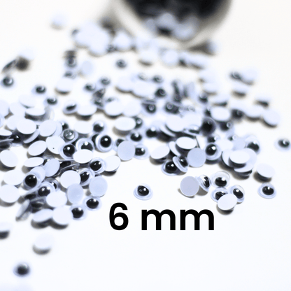 Googly Eyes (6 mm, Pack of 100) - MySkillShaala