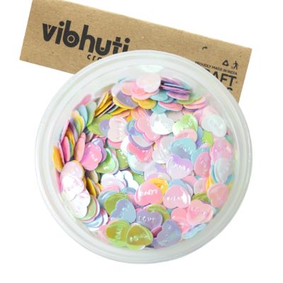 Heart Sequins (50 grams) - MySkillShaala