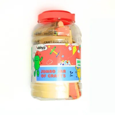 Jumbo Craft Jar - 500+ Crafts Materials All in One Jumbo Size - MySkillShaala