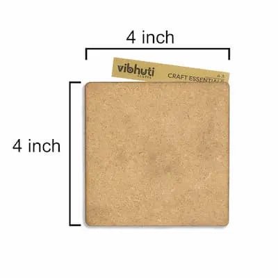 MDF Plain Square Board Base with Round Edges - MySkillShaala