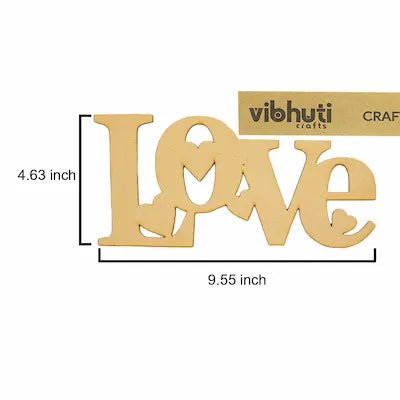 MDF Shaped Cutout - LOVE - MySkillShaala