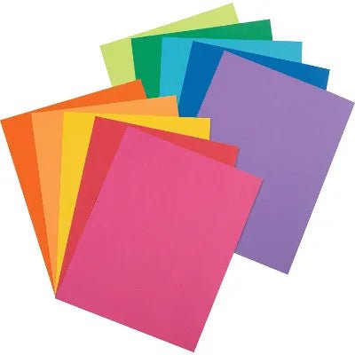 Multicolor Cardstock Papers (Letter size) - MySkillShaala
