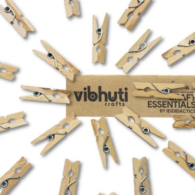 Natural Wooden Pegs - 1 inch (extra small) - MySkillShaala