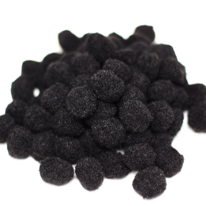 Pom Pom (Single Colour, Pack of 100) Black - MySkillShaala