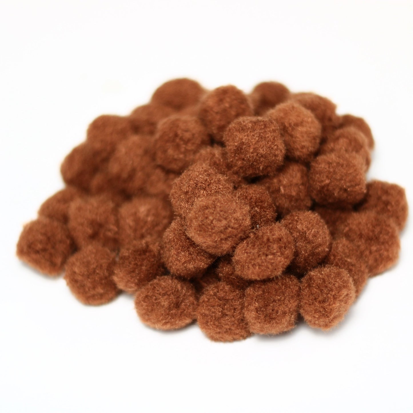 Pom Pom (Single Colour, Pack of 100) Brown - MySkillShaala