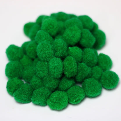 Pom Pom (Single Colour, Pack of 100) Dark Green - MySkillShaala