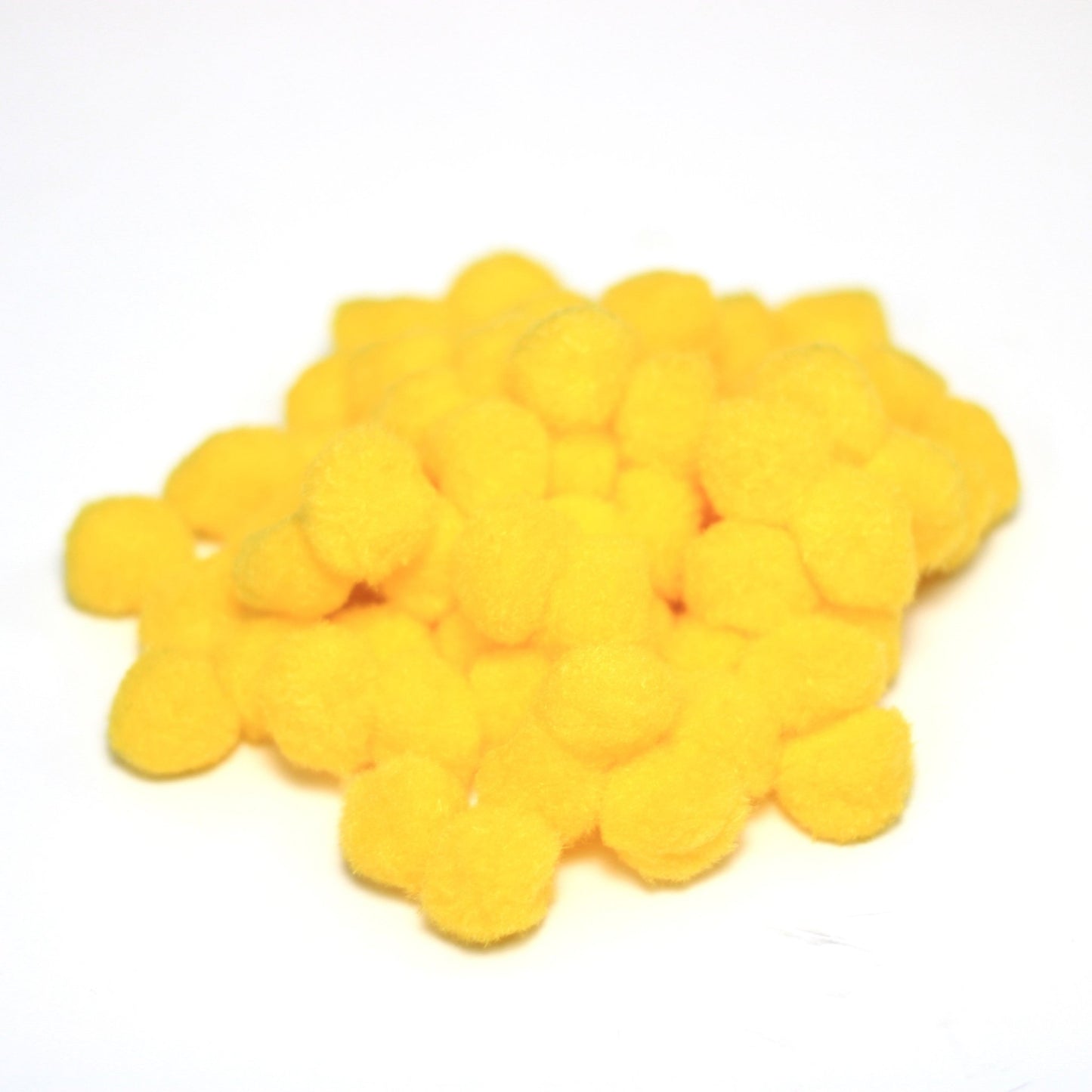 Pom Pom (Single Colour, Pack of 100) Golden Yellow - MySkillShaala