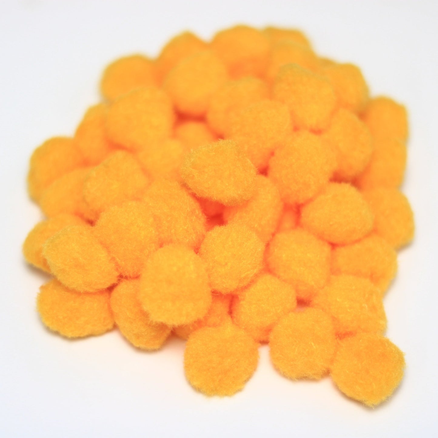 Pom Pom (Single Colour, Pack of 100) Light Orange - MySkillShaala