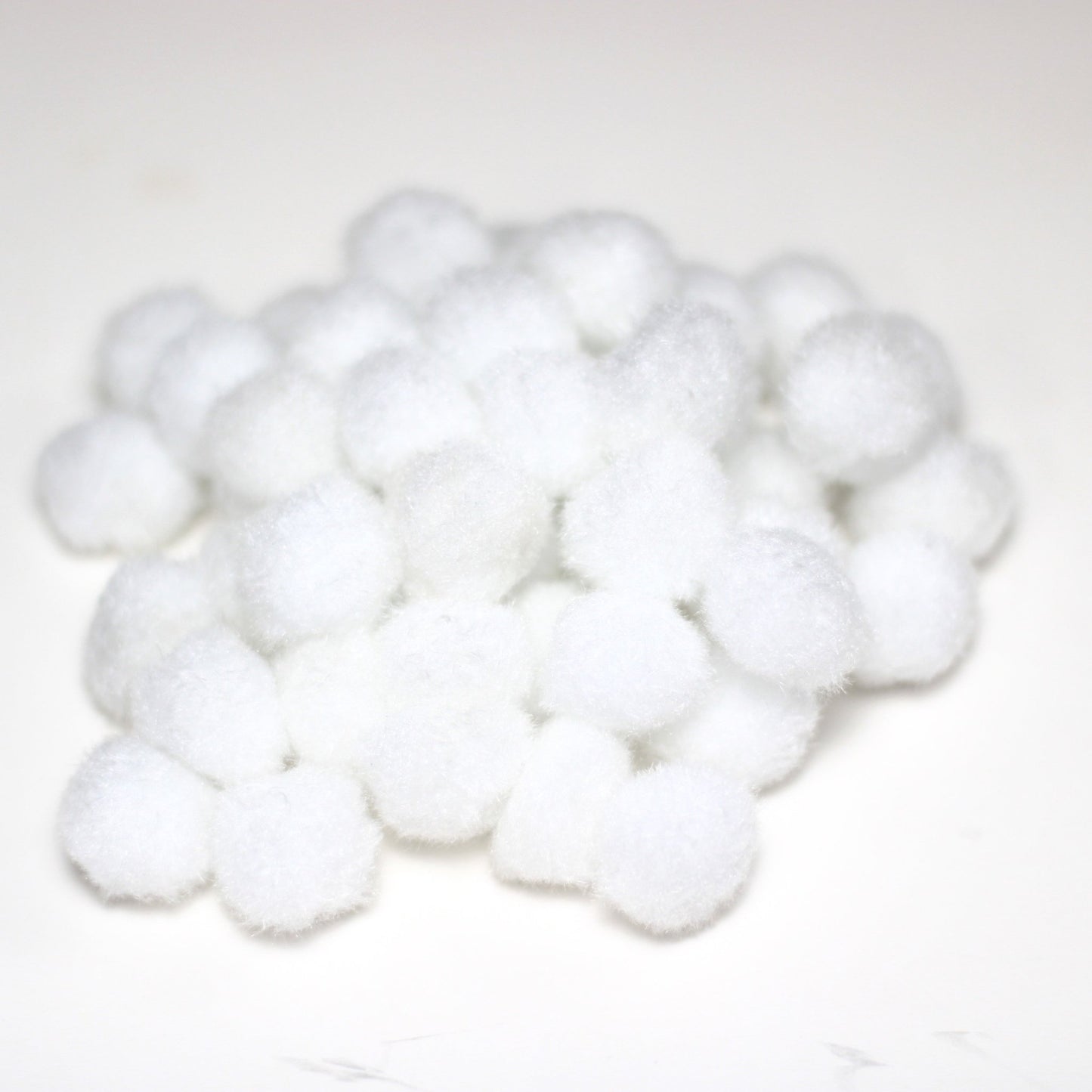 Pom Pom (Single Colour, Pack of 100) White - MySkillShaala